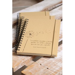 307-PALABRAS TIERNAS. A5 espiral kraft con elástico natural. PAL-204 · PAP307