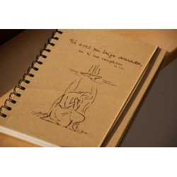 104-BAUTISMO DE JESÚS. A5 espiral kraft con elástico natural. BAU-204 · PAP104