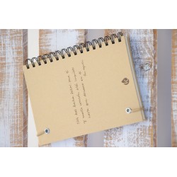 308-TRINIDAD. A5 espiral kraft con elástico natural. TRI-204 · PAP308