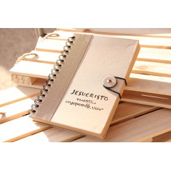 302-JXTO NUESTRO INSEPARABLE VIVIR. A5 boton kraft. XTO-203 · PAP302