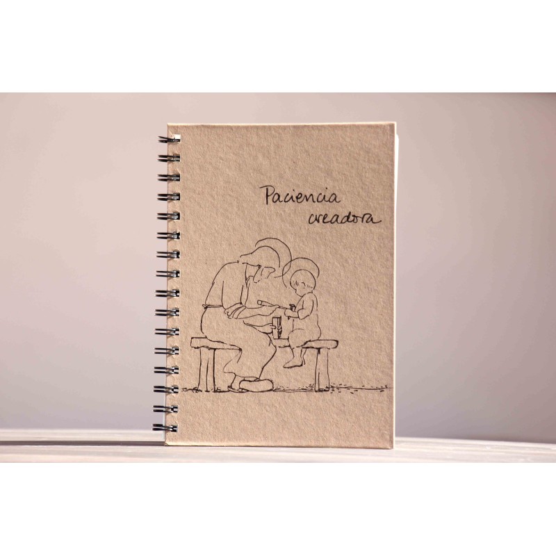 705-PACIENCIA CREADORA. A5 espiral kraft-KRAFT. PAC-208-KRA · PAP705
