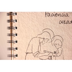 705-PACIENCIA CREADORA. A5 espiral kraft-KRAFT. PAC-208-KRA · PAP705