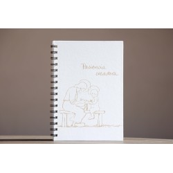 705-PACIENCIA CREADORA. A5 espiral kraft-Blanco. PAC-208-BLA · PAP705