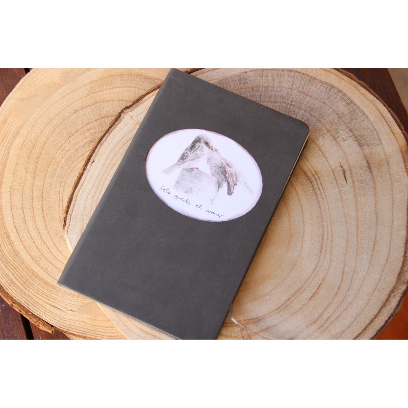 303-SOLO QUEDA EL AMOR. ACUARELA Driva-GRIS. SOL-206-GRI · PAP303