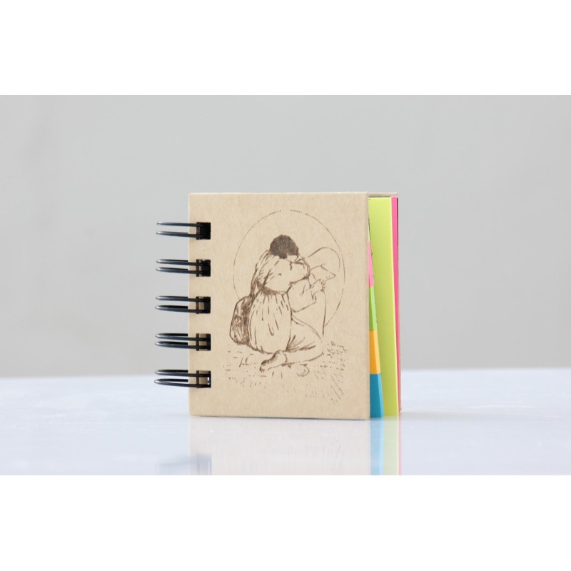 501-PEREGRINO ORADO. Mini kraft con post it espiral. PER-003 · PAP7010