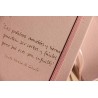 307-PALABRAS TIERNAS. A5 encuadernado con goma kraft marrón-rosa. PAL-211-ALM · PAP307