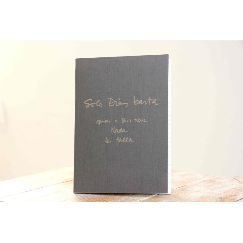 304-NADA TE TURBE - A5 encolado color antracita (gris). NAD-219-GRI · PAP304