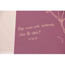 203-ALGO NUEVO ESTÁ BROTANDO - A5 encolado lineas color vino. ALG-219-VIN · PAP203