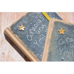 26-GRACIAS UNA Y MIL VECES (PRINCIPITO). A6  kraft goma-Amarillo. MIL-101-AMA · PAP26