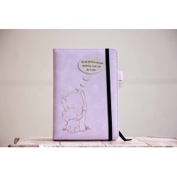 19-NO ME QUIERAS SIEMPRE QUIEREME CADA DIA DE TU VIDA . A5. Polipiel-Morado pastel. ELE-215-MOp