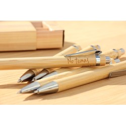 Boli y portaminas bambú - No temas. BOLI2-tem-BAM · PAP3010