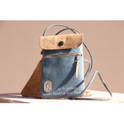 Bolso móvil de corcho. Bella Pastora. ARTESANO. BOL-mov-AZU · POPU201