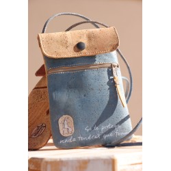 Bolso móvil de corcho. Bella Pastora. ARTESANO. BOL-mov-AZU · POPU201