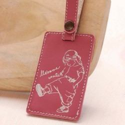 Etiqueta equipaje: Llévame contigo. Rosa. Equ-CON-Ros · POPU1003