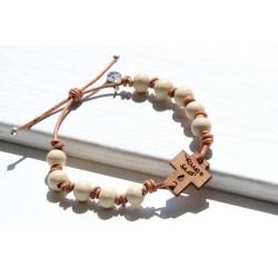 Pulsera dec 300 marrón. Tengo sed. Mod0300marr