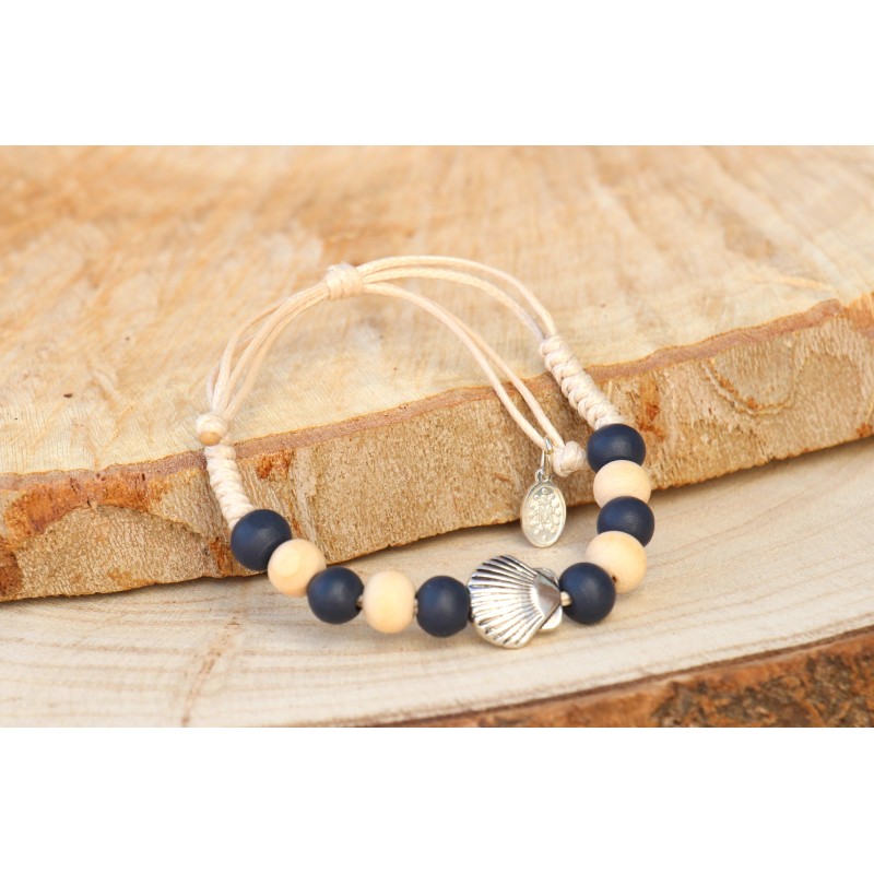 Pulsera dec 308 concha plata