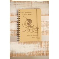 102-PECADORA PERDONADA. A5 espiral kraft con elástico natural. PEC-204 · PAP102