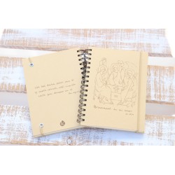 308-TRINIDAD. A5 espiral kraft con elástico natural. TRI-204 · PAP308