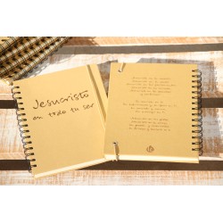 401-JESUCRISTO EN TODO TU SER. A5 espiral kraft con elástico natural. JTO-204 · PAP401