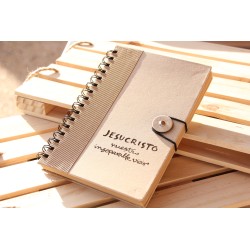 302-JXTO NUESTRO INSEPARABLE VIVIR. A5 boton kraft. XTO-203 · PAP302