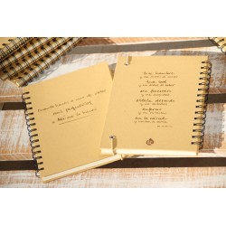 106-A MI ME LO HICISTEIS. A5 espiral kraft con elástico natural. AMI-204 · PAP106