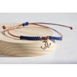 Pul. Cuero y macrame simbolo 1520