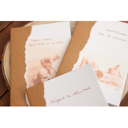 405-PADRE NUESTRO. Hágase tu voluntad en la tierra como en el cielo. ACUARELA A5 kraft cosido. PAD-4