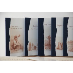 405-PADRE NUESTRO. Padre nuestro q estás en el cielo. ACUARELA A5 kraft finito con marcapáginas. PAD