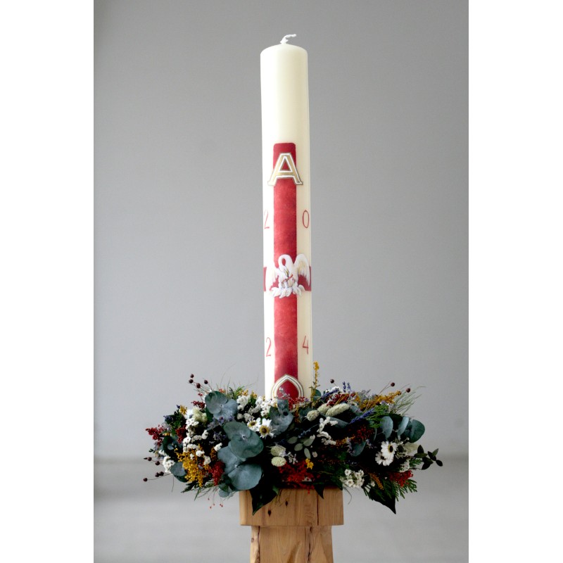 Cirio Pelícano 7*70. PINTADO A MANO. CiP002-7