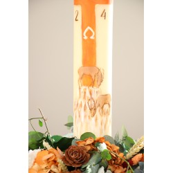 Cirio Cierva 7*70. PINTADO A MANO. CiP003-7