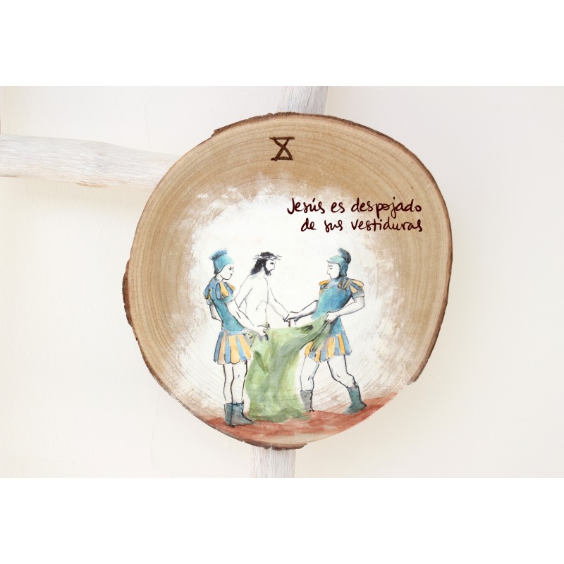 X ESTACIÓN con nombre. Jesús es despojado de sus vestiduras. VIA-10T