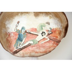 XI ESTACIÓN con nombre. Jesús es clavado en la cruz. VIA-11T