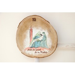 XIII ESTACIÓN con nombre. Jesús en brazos de su Madre. VIA-13T