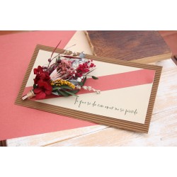 TARJETA FLOR Lo que se da con amor no se pierde. QTj030 · FLOR3010