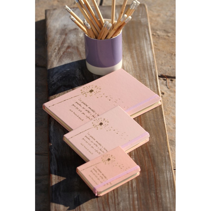 307-PALABRAS TIERNAS. A7 polipiel-Rosa pastel. PAL-002-RSp · PAP307