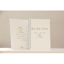 304-NADA TE TURBE. A5 espiral kraft-Blanco. NAD-208-BLA · PAP304