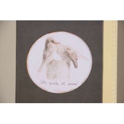 303-SOLO QUEDA EL AMOR. ACUARELA Driva-GRIS. SOL-206-GRI · PAP303