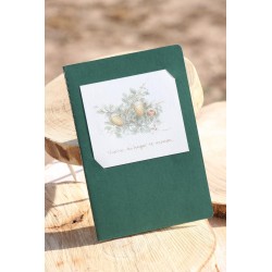 3-VUELVE, TU HOGAR TE ESPERA. ACUARELA A5 kraft cosido- finito-Verde. HOG-506-VER · PAP3