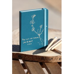 203-ALGO NUEVO ESTÁ BROTANDO. A6 polipiel-Azul antracita. ALG-102-AZa · PAP203