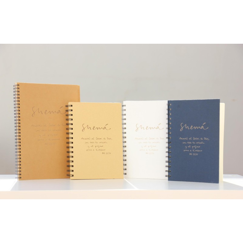 201-SHEMÁ. A5 espiral kraft-Azul. SHE-208-AZU · PAP201