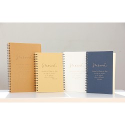 201-SHEMÁ. A5 espiral kraft-Blanco. SHE-208-BLA · PAP201