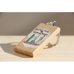 Llavero Tengo sed transfer madera 880