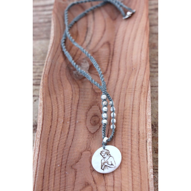 Colgante piedra 1413 verde bella pastora