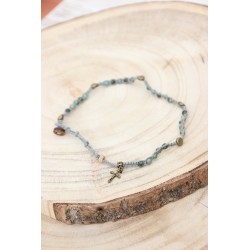 Brazalete piedra verde 1414