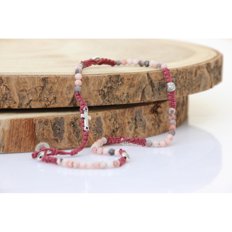 Brazalete piedra rosa 1416 /5/