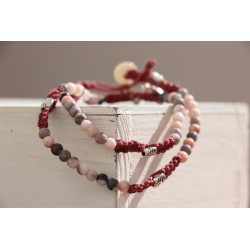 Brazalete piedra rosa 1416 /5/