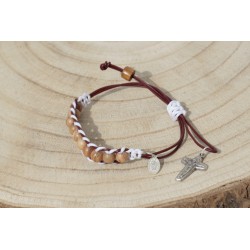 Dec olivo granate y blanco 1121b