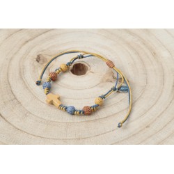 Pulsera hilo azul 1129