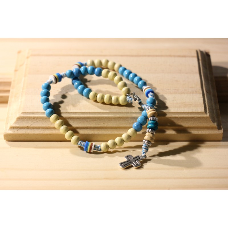 Rosarios tradicional azul estrella 425