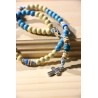 Rosarios tradicional azul estrella 425